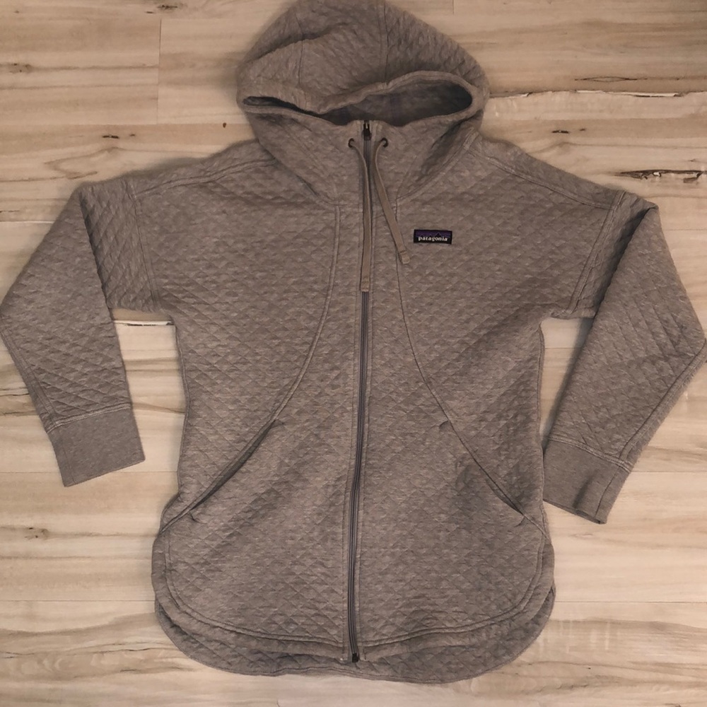 Patagonia Quilted Hooded Zip Up Jacket